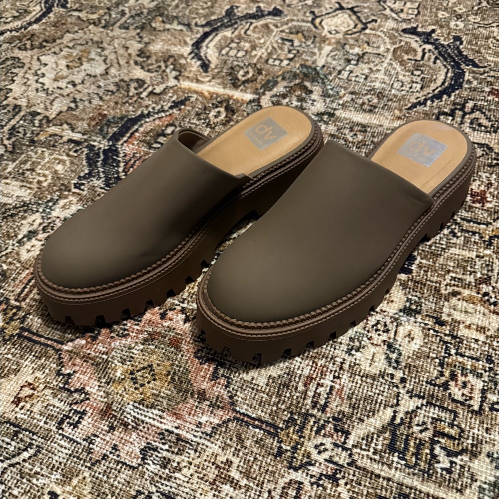 DV by Dolce Vita Taupe Brown Mules